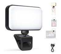 NEEWER Entry Level Version Luz LED Selfie, 54 LED Clip On Relleno Foco Movil Compatible con iPhone, CRI88 650mAh Portátil para Computadora Webcam Zoom Videoconferencia Grabar Videos Maquillaje, N8