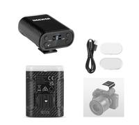 NEEWER BÁSICO Mini Flash Cámara con Luz LED Relleno para Video/Pantalla LCD/800mAh, Compatible con Cámaras Canon, Fujifilm, Sony, Nikon DSLR con Zapata Estándar para Iluminación de Estudio, N12L