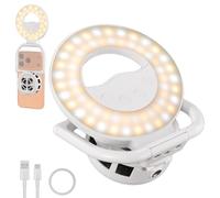 NEEWER Entry Level Version N36 Selfie Ring Light magnética y Enfriador móvil Compatible con MagSafe iPhone, pequeña luz de Relleno LED Plegable Bicolor 4 W 800 mAh CRI80+ para vídeo Maquillaje