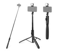 NEEWER Entry Level Version Palo Selfie Trípode con Luz & Remoto Compatible con iPhone Samsung Android, 67" Extensible Portátil Viaje Soporte Móvil Montaje para Videos Grabación Filmación, PA987