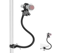 NEEWER Escritorio Micrófono Soporte Mesa con Brazo Flexible,Adjustable Desk Mic Clamp Holder Mount con Clip & 1/4" a 5/8" Adaptador Compatible con Shure Razer Seiren Mini Audio Technica AT2020, MS042