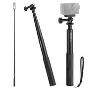 NEEWER Extensión Varilla Kit Compatible con dji OSMO Action 5 Pro 4 3 GoPro Insta360 AKASO,60.5" Invisible Selfie Stick,Action Camera Adapter &Magnético Quick Release Mount para Grabación Video,GP-84