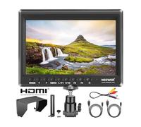 Neewer F100 7" 1280x800 IPS Pantalla Monitor de Campo de Cámara Soporte 4k Entrada Video HDMI para DSLR Cámara sin Espejo Sony A7S II A6500 Panasonic GH5 Canon 5D Mark IV y más (Batería no incluida)