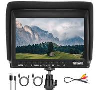 NEEWER F100 Monitor de Campo de cámara de 7 Pulgadas, 450 nits, Asistencia de Video HD IPS 1280 x 800, Entrada HDMI 1080p con Enfoque Pico, histograma, Parasol para cámaras réflex Digitales