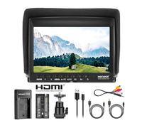 NEEWER F100 Monitor de Campo de Cámara de 7 Pulgadas HD Asistente de Video Delgado IPS 1280x800 Entrada HDMI 1080p con 2600mAh Batería de Li-Ion/Cargador USB para Cámara DSLR, Estabilizador de Mano