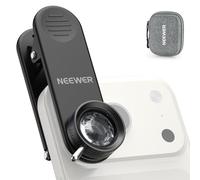 NEEWER Filtro caleidoscopio de 24 mm con clip para teléfono, filtro de efecto prisma de cristal K9 para placa trasera de lente roscada de 17 mm, jaula de teléfono, funda compatible con iPhone, Android