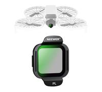 NEEWER Filtro PL Compatible con dji Flip Drone Accesorios Filtro Polarizador Circular Vidrio Optico HD Multicapa Snap On para Eliminación Reflejos y Reflejos Saturación de Contraste Mejorada, FLN38