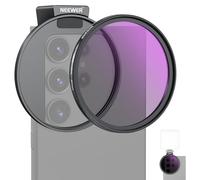 NEEWER Filtro CPL de 67 mm para teléfono, Filtro polarizador HD de 67 mm y Clip de teléfono de Zapata fría, Incluye Bolsa de Transporte y paño de Limpieza de Lentes, Compatible con Galaxy S24 Series