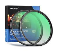 NEEWER Filtro de difusión de 72 mm, Negro, 1/4 y 1/8 para Efecto cinematográfico de Niebla, Filtro HD Multicapa con Efecto onírico para grabación de vídeo, vlog, Retrato, Paquete de 2