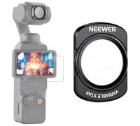 NEEWER Filtro de Estrella Ajustable de 4/8 Puntos Compatible con dji Osmo Pocket 3 Creator Combo Accesorios, magnético Multicapa, Filtro de Lente de cámara de cardán de Vidrio óptico HD con Protector