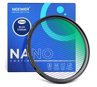 NEEWER Filtro de Racha Azul 55mm, Vidrio Optico HD Filtro Lente Efectos Especiales Destello Anamórfico Giratorio 360 °, Marco de Aleación de Aluminio con Revestimiento Multirresistente 28 Capas