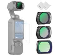 NEEWER Filtro HD ND Variable + CPL + Difusión Negra 1/4 para Efecto Cinematográfico de Niebla con Accesorios de Protector de Pantalla, Compatible con dji Osmo Pocket 3 / Pocket 4 / Xtra Muse