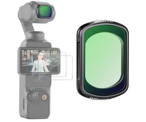 NEEWER Filtro Magnético Difusión Negra Efecto 1/4 Compatible con dji OSMO Pocket 3/Pocket 4/Xtra Muse, Filtro de Lente Cinematográfico HD Delgado con Revestimiento Multicapa y Protectores de Pantalla