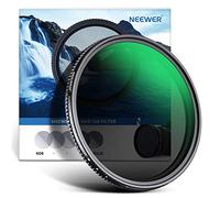 Neewer Filtro ND Variable 77mm ND8-ND128(3-7 Pasos), NO X Spot/Vidrio Óptico HD/Recubierto de Múltiples Capas/Ultradelgado Resistente a los Arañazos