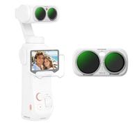 NEEWER Filtro ND Variable Compatible con Insta360 Luna Ultra, Blanco | Filtro Densidad Neutra Ajustable ND2-32 Marco Metálico Magnético 12x Tomas Nítidas Teleobjetivo Efecto Desenfoque Movimiento
