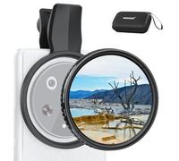NEEWER Filtro ND Variable con Clip de 67 mm para teléfono, ND2-32 1-5 Paradas, Kit de Accesorios de Lente de fotografía de Densidad Neutra para cámara de Smartphone Android Compatible con Samsung