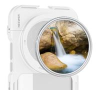 NEEWER Filtro ND Variable de 67 mm, Ajustable ND2-32 (1-5 Paradas), Cristal óptico HD Multicapa, Marco Delgado de aleación de Aluminio Plateado para Lente de cámara y teléfono, Clip de Filtro no