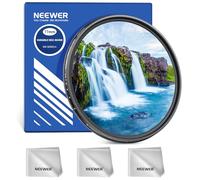 NEEWER Filtro ND Variable de 77 mm ND2-400 (1-9 Paradas) con 3 paños de Limpieza, Filtro Giratorio Ajustable de Densidad Neutra Variable para Lente de cámara con Vidrio óptico Multicapa para