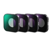NEEWER Filtro PL ND Compatible con GoPro Hero 13 12 11 10 9 Negro, Paquete de 4 PL ND8 ND16 ND32 HD Multicapa Delgado Polarizador Densidad Neutra Kit de Filtro Accesorio para Cámara Acción, FL-GP18
