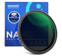 NEEWER Filtro VND Variable de Colores Verdaderos de 58 mm ND2-ND400, Filtro de Densidad Neutra Ajustable con Vidrio óptico HD Multicapa y Marco de Aluminio