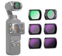 NEEWER Filtros Magnéticos ND CPL UV Compatibles con DJI OSMO Pocket 3 Creator Combo - 6 Paquete ND16 ND32 ND64 ND256 Densidad Neutra, Polarización y Protección para Cámara de Acción