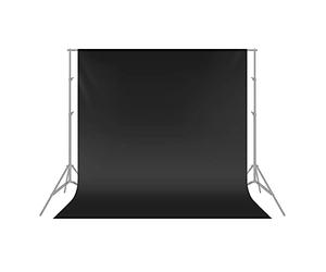 NEEWER Fondo Fotográfico de Poliéster para Estudio Fotográfico, Vídeo y Televisión, 1.8 x 2.8 m, negro