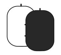 NEEWER Fondos Chromakey, Pantalla Negro de Doble Cara y Pantalla Blanco, Fondo 2 en 1 Plegable y Reversible para Fotografía, Juegos y Transmisión en Vivo, 1,5m×2m (Negro/Blanco)