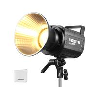 NEEWER FS150B - Luz LED de video de estudio de 2.4 G/control por aplicación, iluminación de salida continua COB de 130 W bicolor con paño de limpieza para grabación de video de fotografía, 4 curvas de
