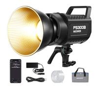 NEEWER FS300B 300W Luz Vídeo LED de Estudio, COB Bicolor Iluminación Continua con 2,4G/App Control, 44500Lux/1m 2700K-6500K CRI97+ 12 Escenas,Foco con Bowens Mount para Fotografía Grabación Streaming