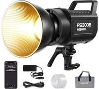NEEWER FS300B - Luz LED de Video de Estudio de 300 W, iluminación Continua COB Bicolor con Control de 2.4 G/App 44500 Lux/1 m 2700K-6500K CRI97+, 12 escenas, Foco de Montaje Bowens para grabación de