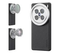 NEEWER Funda X100 Ultra, Funda Protectora Compatible con Vivo X100 Ultra, TPU Resistente + Piel sintética de policarbonato con Soportes de Lente de 17 mm y Adaptador de Filtro de 67 mm para Carga