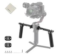 NEEWER GA006 Empuñadura Doble Compatible con dji RS4 RS4 Pro RS3 RS3 Pro RS2 RSC2 Ronin S SC Gimbal, Kit Empuñadura Doble con 2 Mini Rieles NATO, Abrazaderas NATO, Roscas 1/4" 3/8", 1 Paño Limpieza