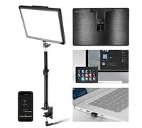 NEEWER GL1 Pro 15,5" Key Light Luz para Streaming, Luz Video con 2.4G PC y iOS Android App Control, 2800 Lúmenes, Sopporte de Escritorio, Compatible con Elgato Stream Deck para Gaming/Zoom, Negro