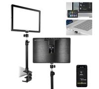 NEEWER GL1 PRO - Luz de transmisión de luz de llave de 15.5 pulgadas, luz de video con PC de 2.4 G, control Mac y aplicación iOS Android, panel de luz LED de 2800 lúmenes con abrazadera de escritorio