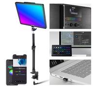 NEEWER GL1C RGB - Luz de Llave de 15.5 Pulgadas, Panel de Video LED Suave con iluminación de Borde de 48 W, iluminación para Juegos con PC de 2.4 G, Mac iOS, aplicación Android, WiFi, Control de