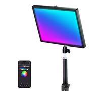 NEEWER GL25C LED RGB Streaming Key Light, App/PC/Stream Deck Control 25W 2500Lux/0.5m 2900K-7000K CRI95+/TLCI97+ Full RGB Regulable Borde Emitiendo Silencio Cámara Video Luz con Soporte de Escritorio