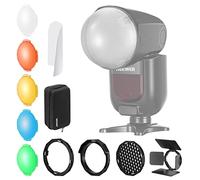 Neewer GM-M1 - Kit de Accesorios para Flash Z2 Z1 Speedlite, Incluye Puerta Protectora, Rejilla, Filtro, difusor de cúpula, Placa difusora, difusor de Rebote, difusor, difusor de Rebote