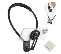 NEEWER GP-16 - Soporte magnético de Cuello para cámara de acción y teléfono con paño de Limpieza, Soporte para móvil de Pecho para grabación de vídeo POV Vlog, Compatible con GoPro dji Insta360