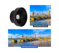 NEEWER HD 18mm Lente Gran Angular para - 100 View, 0.5X Ampliación, para 17mm Roscado Abrazadera Asiento