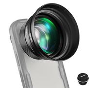 NEEWER HD 85mm Telefoto Lente Telefóno Solo para 17mm Rosca Placa Posterior,Aumento 2.5X Compatible con SmallRig Phone Cage NEEWER Carasca para iPhone Samsung con Adaptador 17mm Lente y Parasol,LS-59