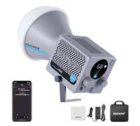 NEEWER HS60B Luz Video Portátil, Mini Luz LED COB Estudio con App Control 60W Luz Continua 60W, 2700K-6500K, Atenuación PWM 0-100%, CRI97+, 12 Escenas, Paño Limpieza para Fotografía y Grabación