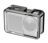 Neewer Jaula para Action 5 Pro, equipo de video de metal protector con zapata fría, rosca de 1/4 pulgadas, botón de obturador compatible con DJI Osmo Action 5 Pro Action 4 Action 3 DJI Mic DJI Soporte