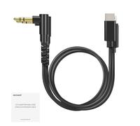 NEEWER Juego de 2 Cables Audio, Macho a Macho TRS 3,5mm a USB C + TRS 3,5mm a iOS, Compatible con dji Mic Rode Wireless GO II Hollyland CM28 CM31 Mic Inalámbrico iPhone iPad Android Mac,LM17