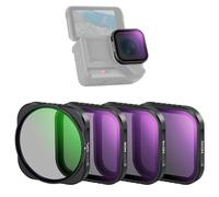 NEEWER Juego de 4 filtros ND compatibles con Insta360 Ace Pro/Ace Pro 2, Vidrio óptico HD Multicapa, Ajustable, CPL + ND8 + ND16 + ND32, Accesorios de cámara de acción, FL-C30