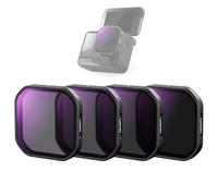 NEEWER Juego de 4 Filtros ND/PL Compatibles con Insta360 Ace Pro 2, ND8/PL + ND16/PL + ND32/PL + ND64/PL Kit Filtro Polarizador Densidad Neutra Snap On Accesorios Cámara de Acción, FL91