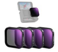 NEEWER Juego de 4 filtros ND polarizados compatibles con Insta360 Ace Pro/Ace Pro 2, Vidrio óptico HD Multicapa a presión ND8/PL, ND16/PL, ND32/PL, ND64/PL, Accesorios de cámara de acción para Filtro