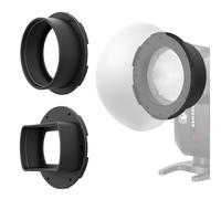 NEEWER Juego de Anillos Adaptadores Magnéticos Flash(Paquete de 2), Soporte Magnético Silicona para NEEWER NW620 NW700 NW760 Z880 Z760 Flashes Cabezal Cuadrado & Z1 Z2 Speedlite Cabezal Redondo, CRS1