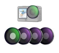 NEEWER Juego de filtros CPL + ND Compatible Solo con dji Osmo Action 6, Paquete de 4 ND8/16/32 polarización Circular Ajustable, polarizador de Lente, Accesorios de fotografía de cámara de acción