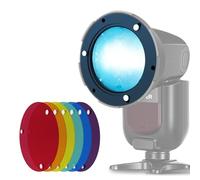 NEEWER Juego de filtros de Gel de Seis Colores, Kit de Accesorios magnéticos para Flash NEEWER NW700 NW760 Z880 de Cabeza Cuadrada y Speedlite Z1 Z2 Z2PRO Z3 Z2II, Anillo Adaptador no Incluido, CRS17