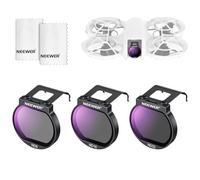 NEEWER Filtros ND Set Compatibles con dji Neo: ND8 + ND16 + ND32 Delgados Multicapa HD Vidrio Optico, Paquete de 3 Kit Accesorios Lentes Cámara Drones Densidad Neutra con 2 Paños Limpieza, FL-N32